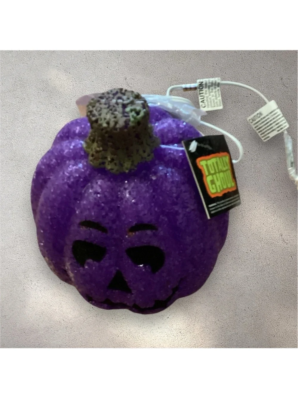 Purple Pumpkin Lighted Jack-o’-lantern